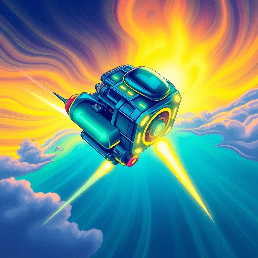 Stellar Voyager Aurora Rider’s Dazzling Jetpack Adventure