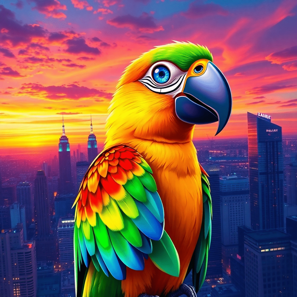 Polly’s Sunset Cityscape Spectacle 

Sky Dancer