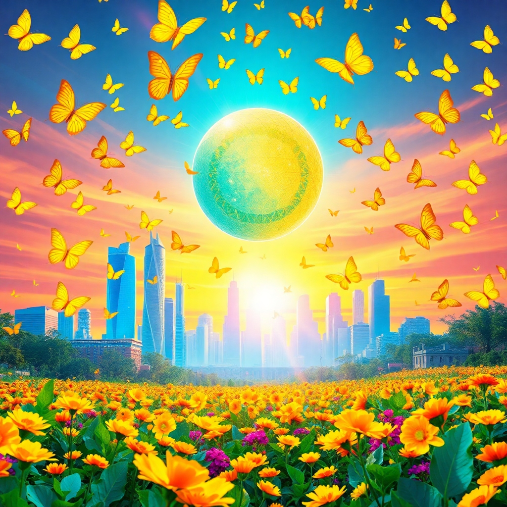 Cosmic Bloom Oasis: Whispers of Radiant Elysium