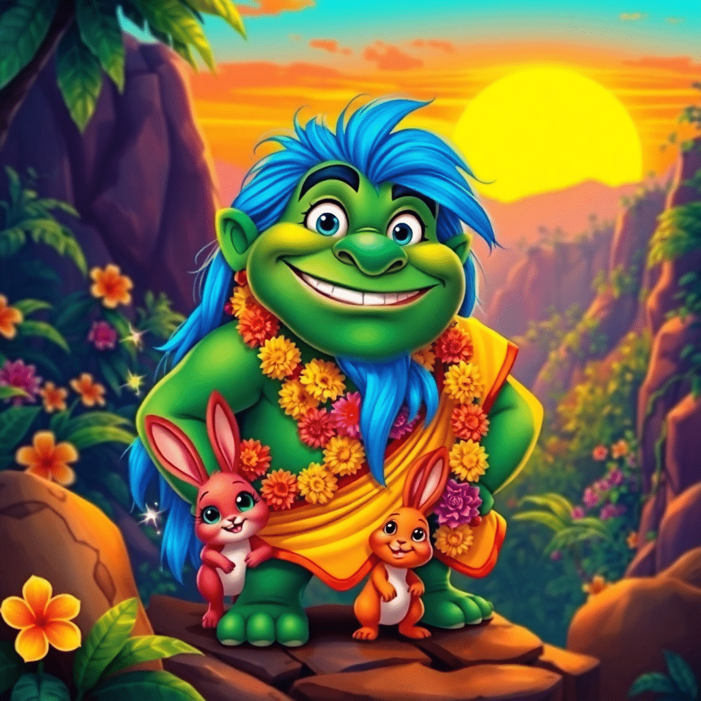 Blossoming Oasis Adventure: Meet Kala the Friendly Ogre