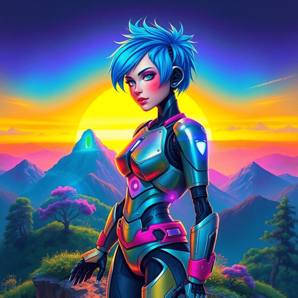 Aurora Dawnseeker on Turquoise Peaks of Discovery