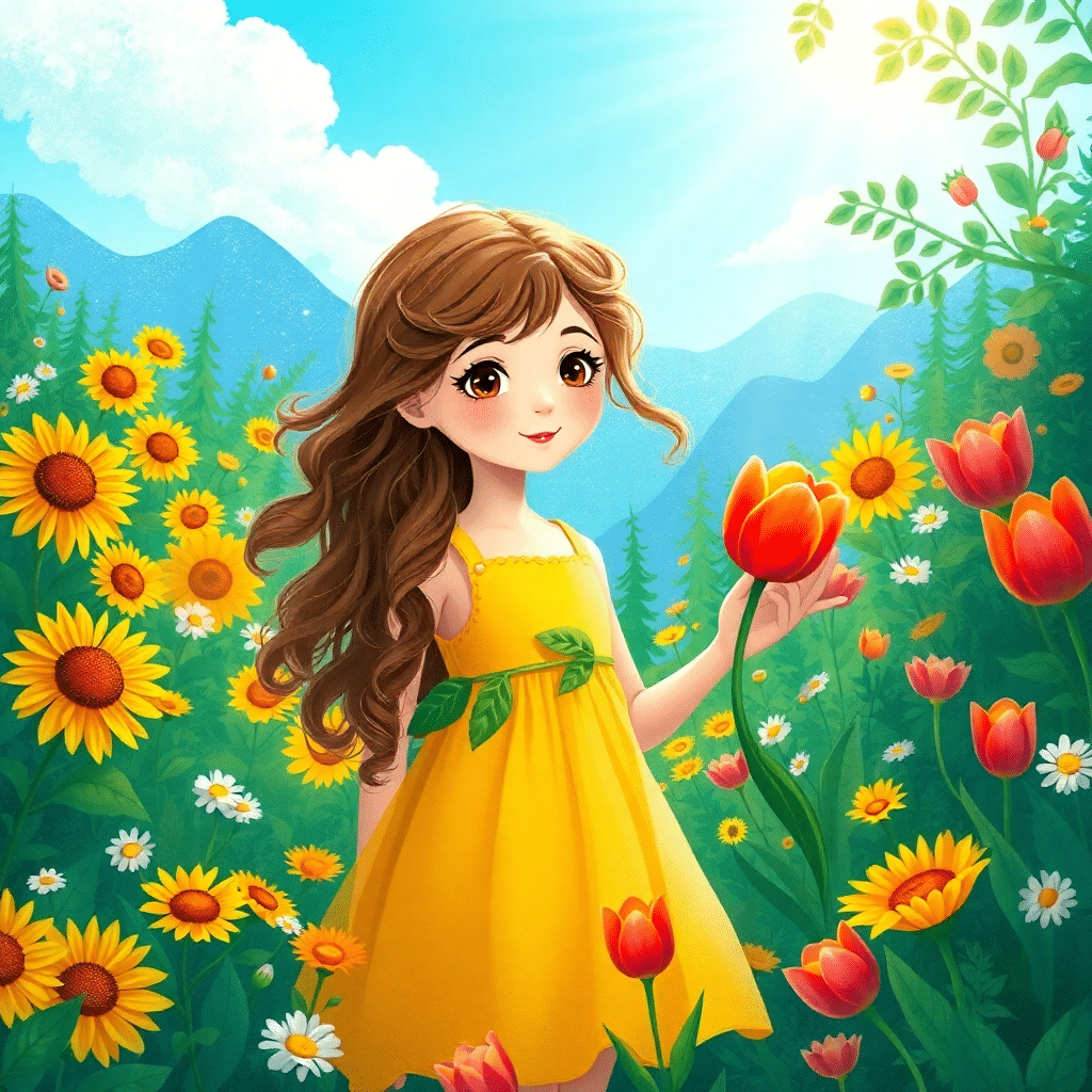 Whispers of Wonder in Sunny Meadow Bloom