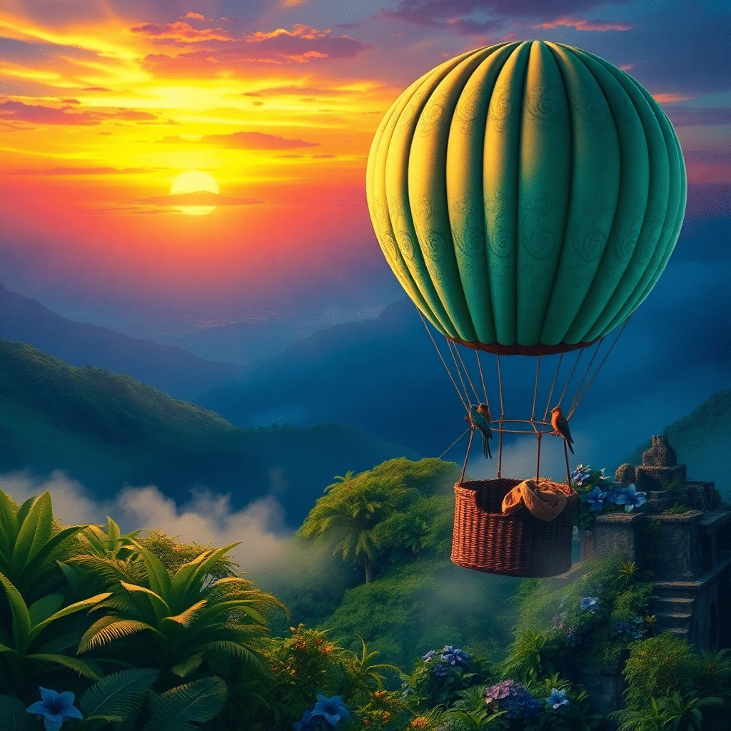 Island of Emberwing: Morning’s Azure Awakening