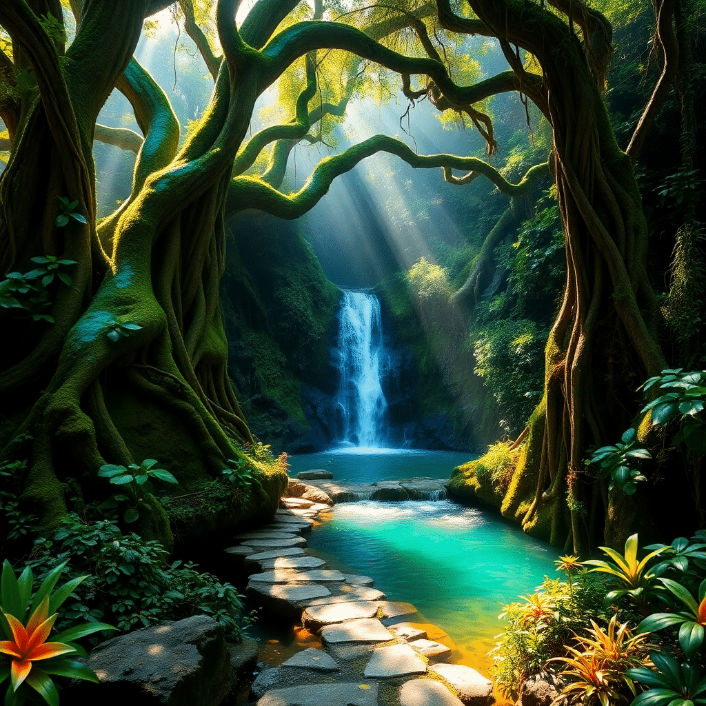 Hidden Serenity: Ancient Oasis of Tranquility Ahead