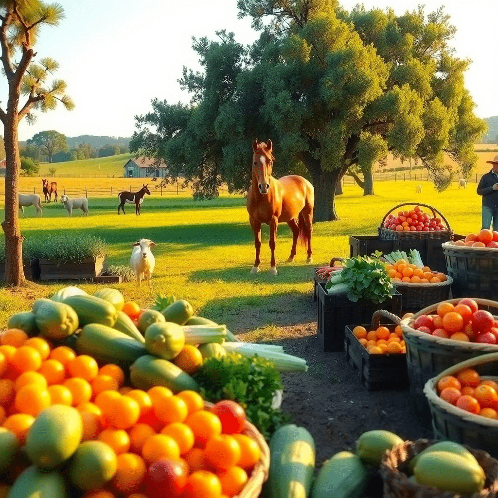 Wholesome Harvest: A Sunny Day’s Bounty