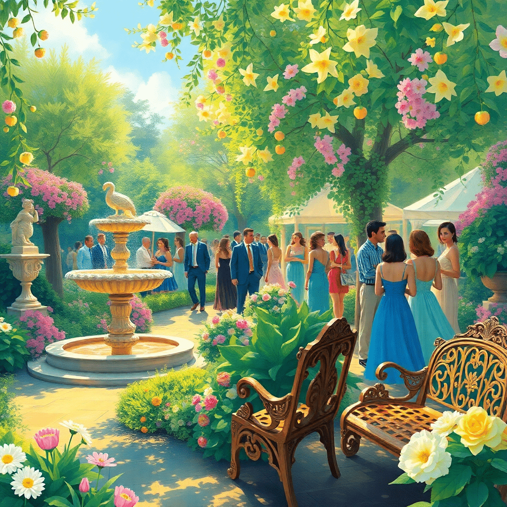 Whispers of a Luminous Summer Garden Soiree