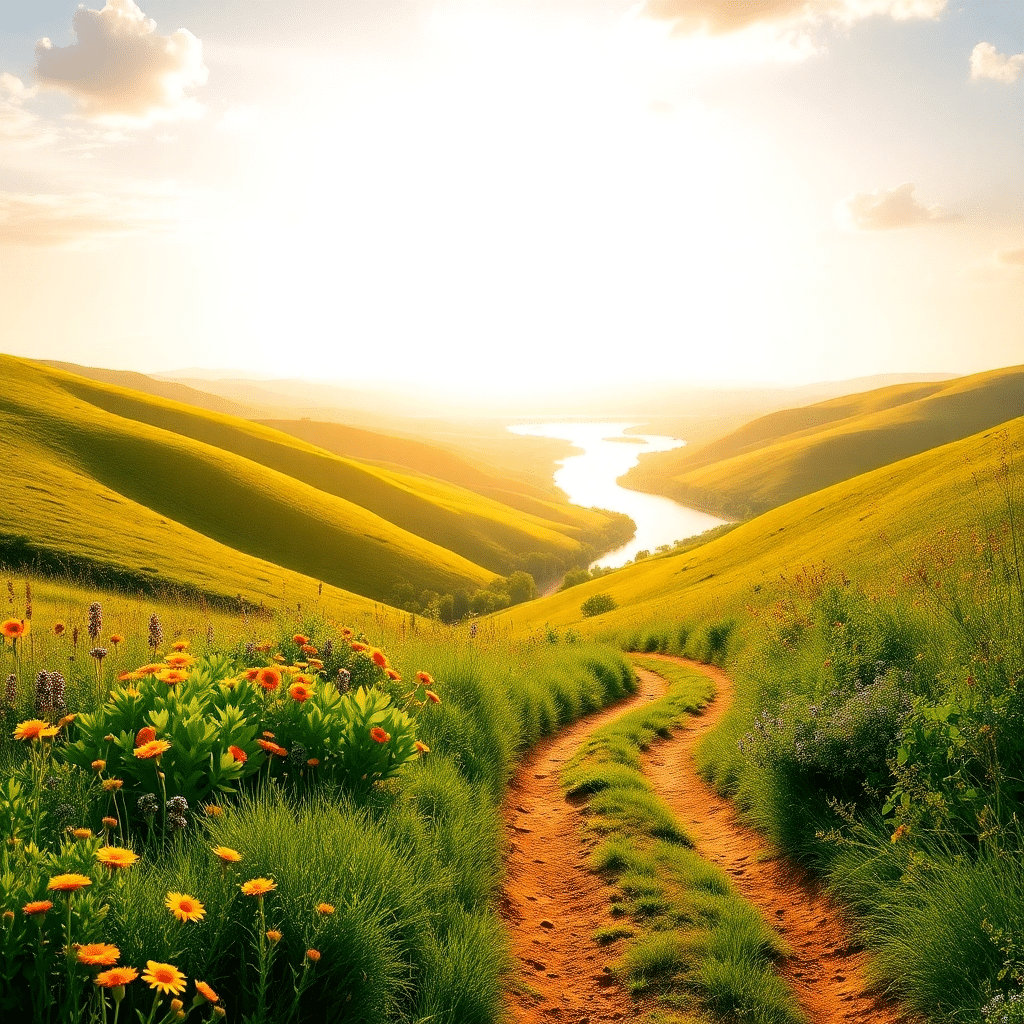 Whispers of Serenity on the Golden Hillside