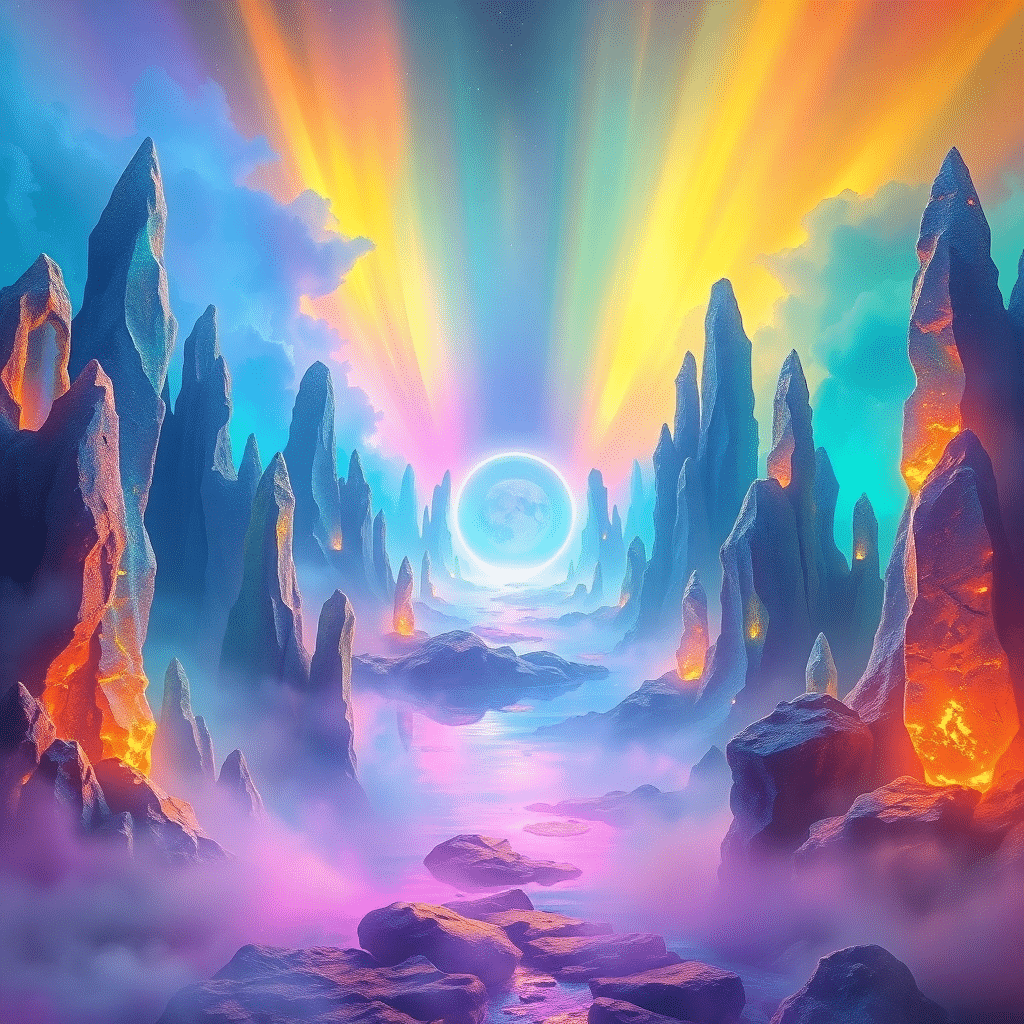 Whispers of Elyria: The Shimmering Celestial Gateway