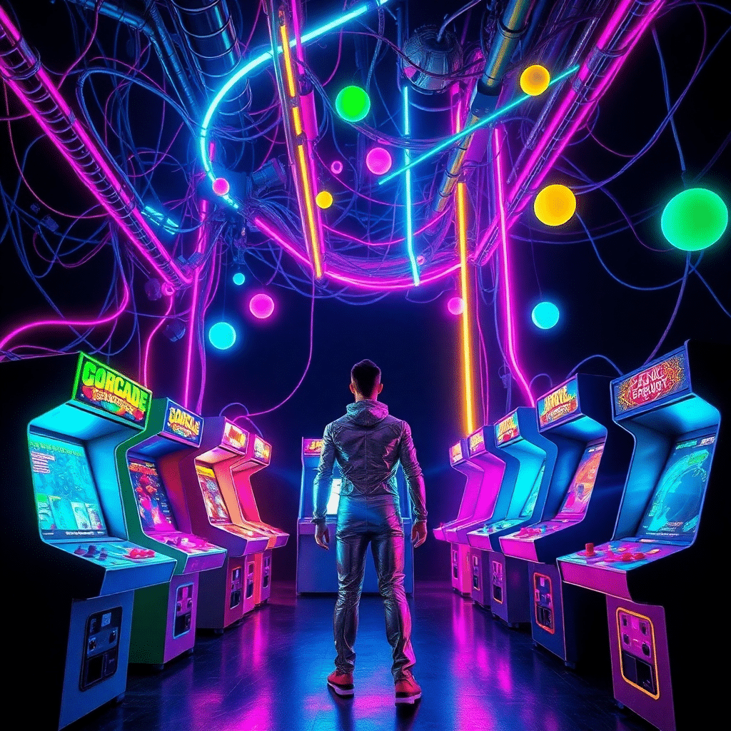 Electric Dreamscape Odyssey of Neon Nomad