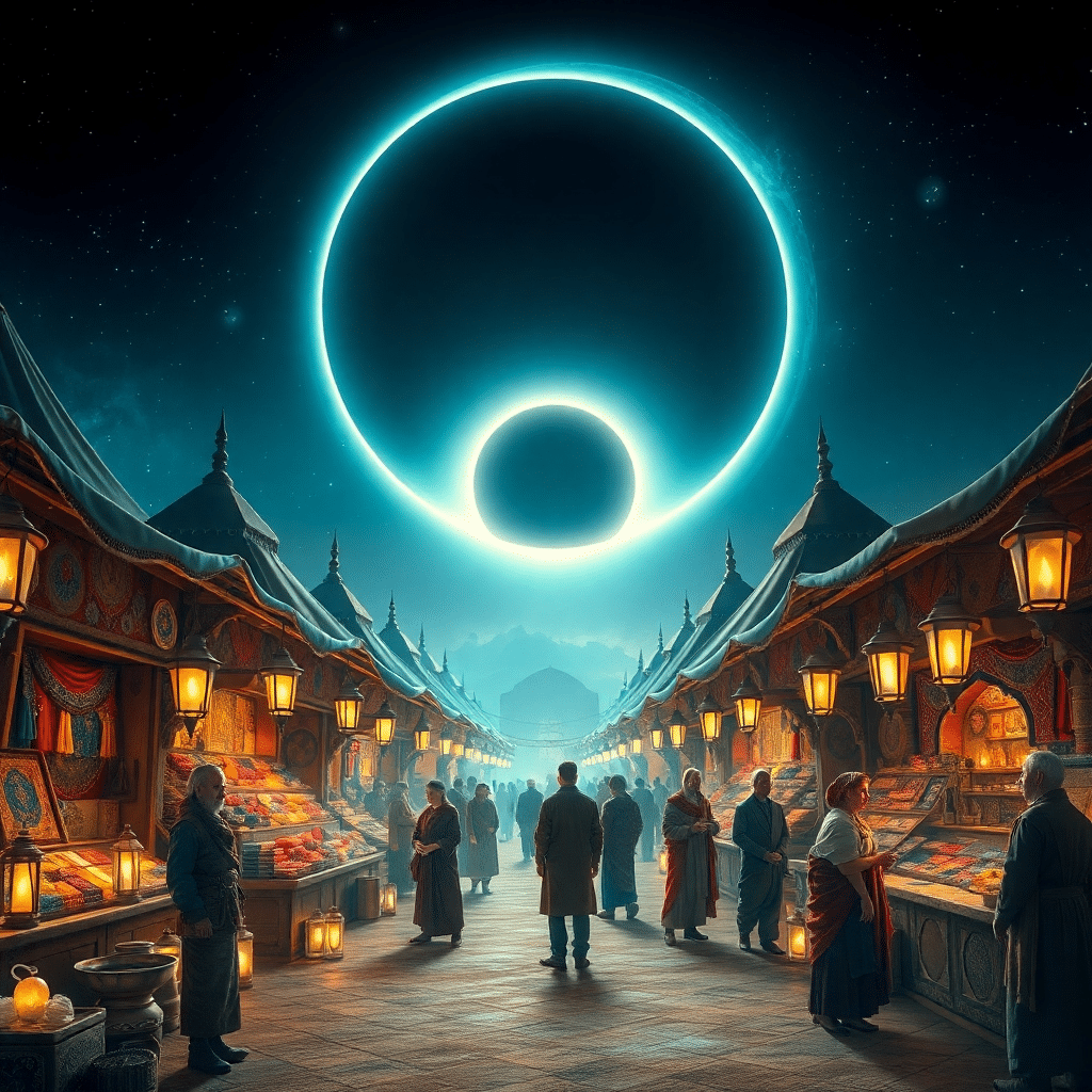 Galactic Eclipse Market: Celestial Souks and Starbound Treasures
