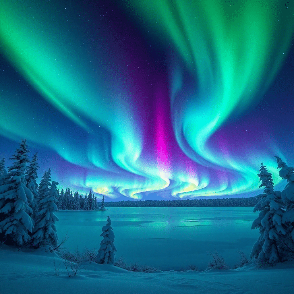 Frozen Dreamscapes: Whispers of the Celestial Frontier
