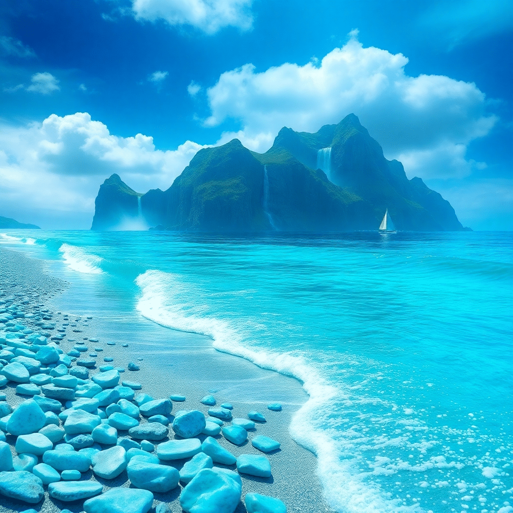 Whispers of the Azure Sea Goddess’s Realm