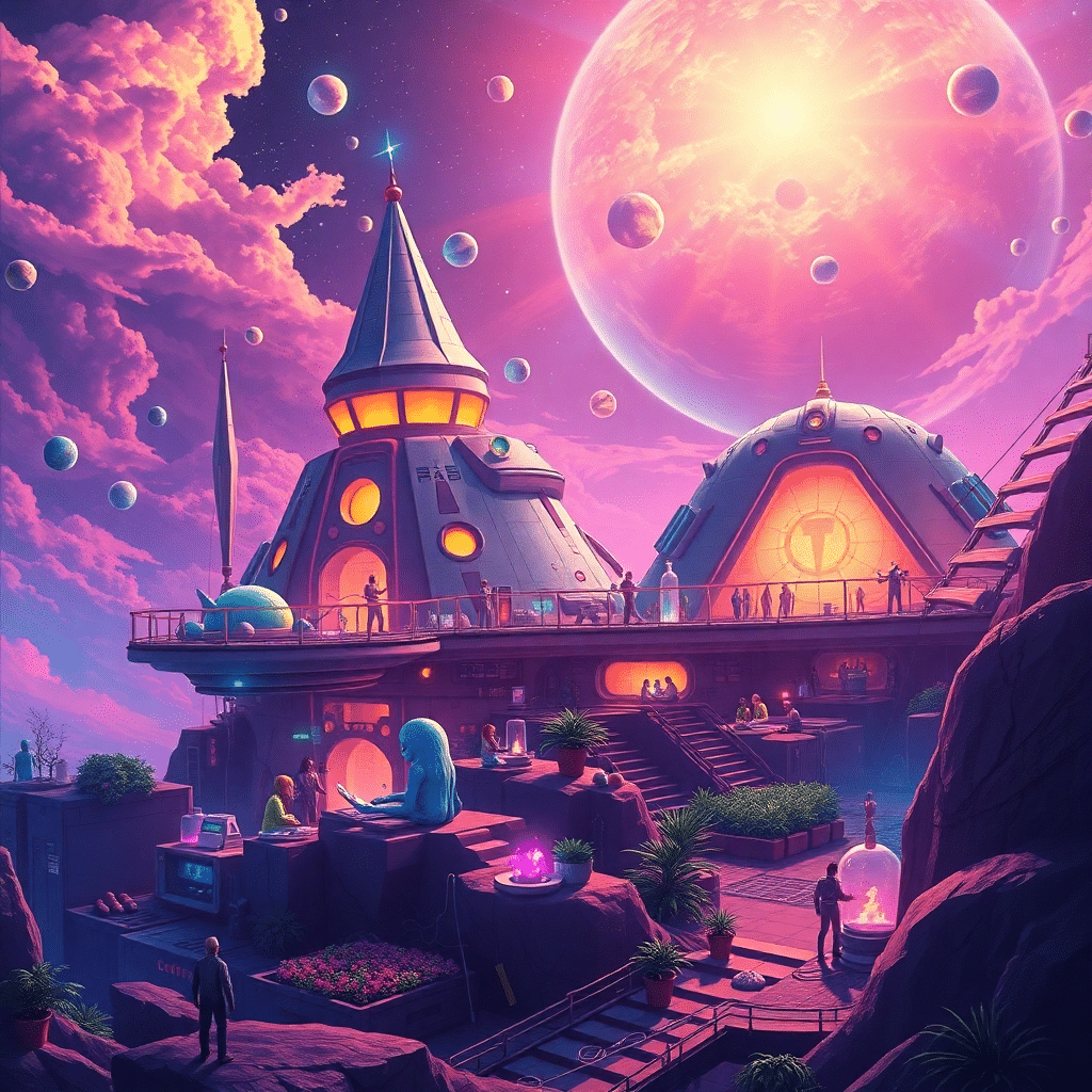 Cosmic Horizon Colony: Hub of Intergalactic Discovery and Progress