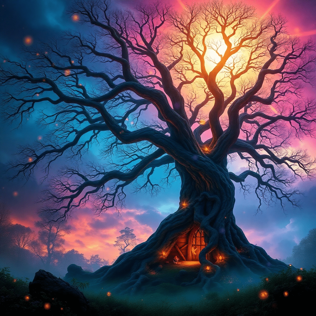 Ethereal Twilight Realm of Azure Whispers, Ancient Guardian