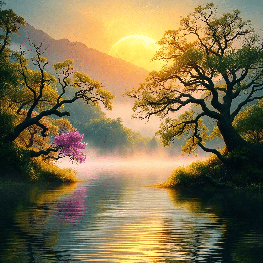 Moonlit Serenity: Whispers of the Forest Lake