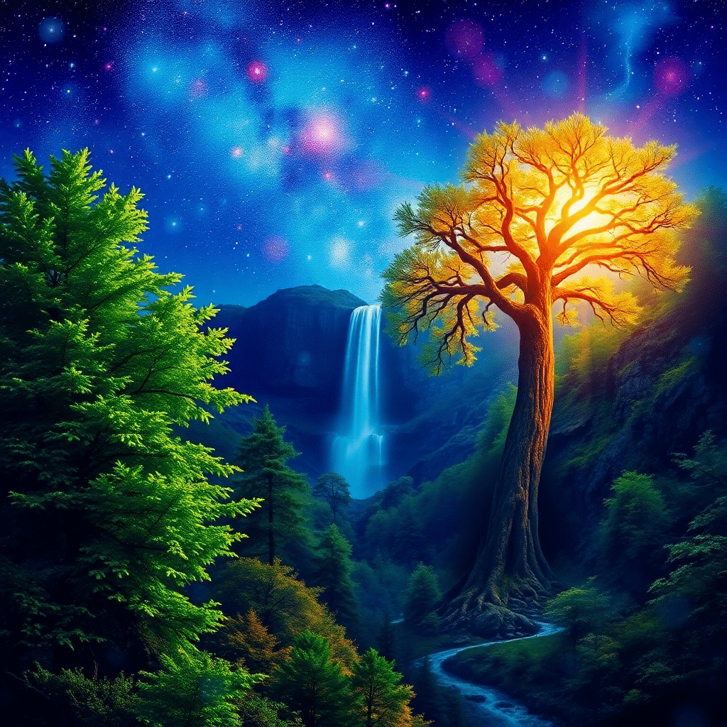Moonlit Whisperings of the Celestial Forest Keeper