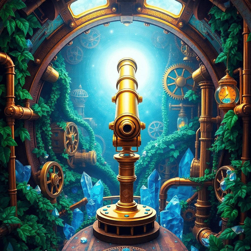“Mystic Horizons: Observatory of Whispers and Ancient Dreams”