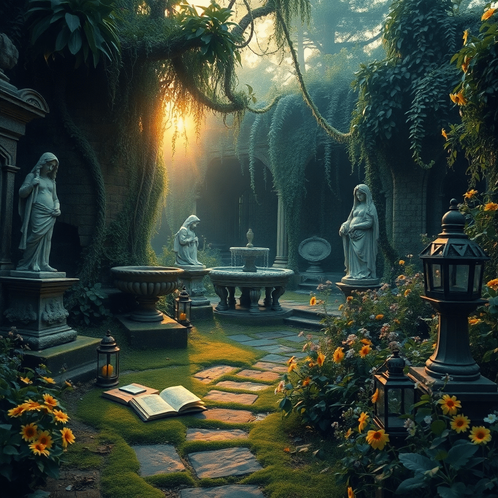 Whispers in the Forgotten Botanic Sanctuary of Dreams