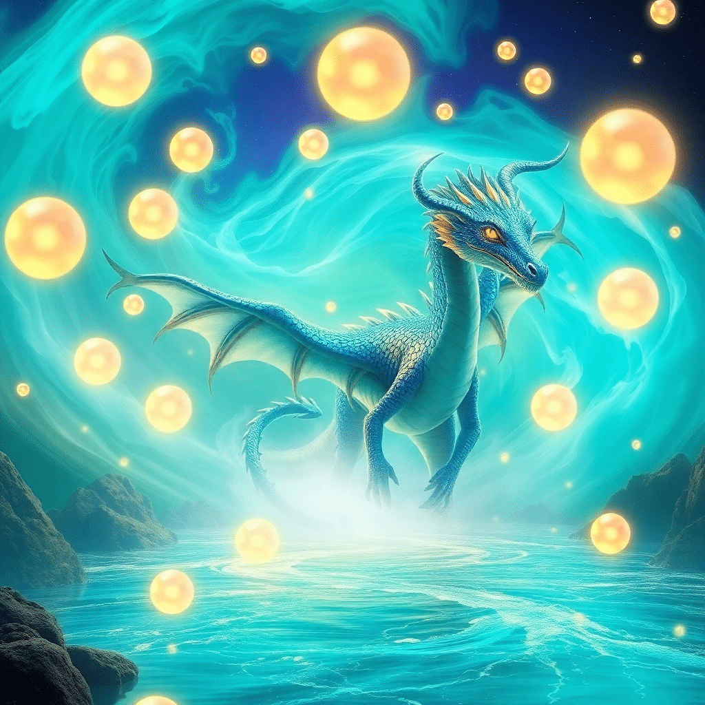 Dreamscape Emergence: Auroraea the Turquoise Titan