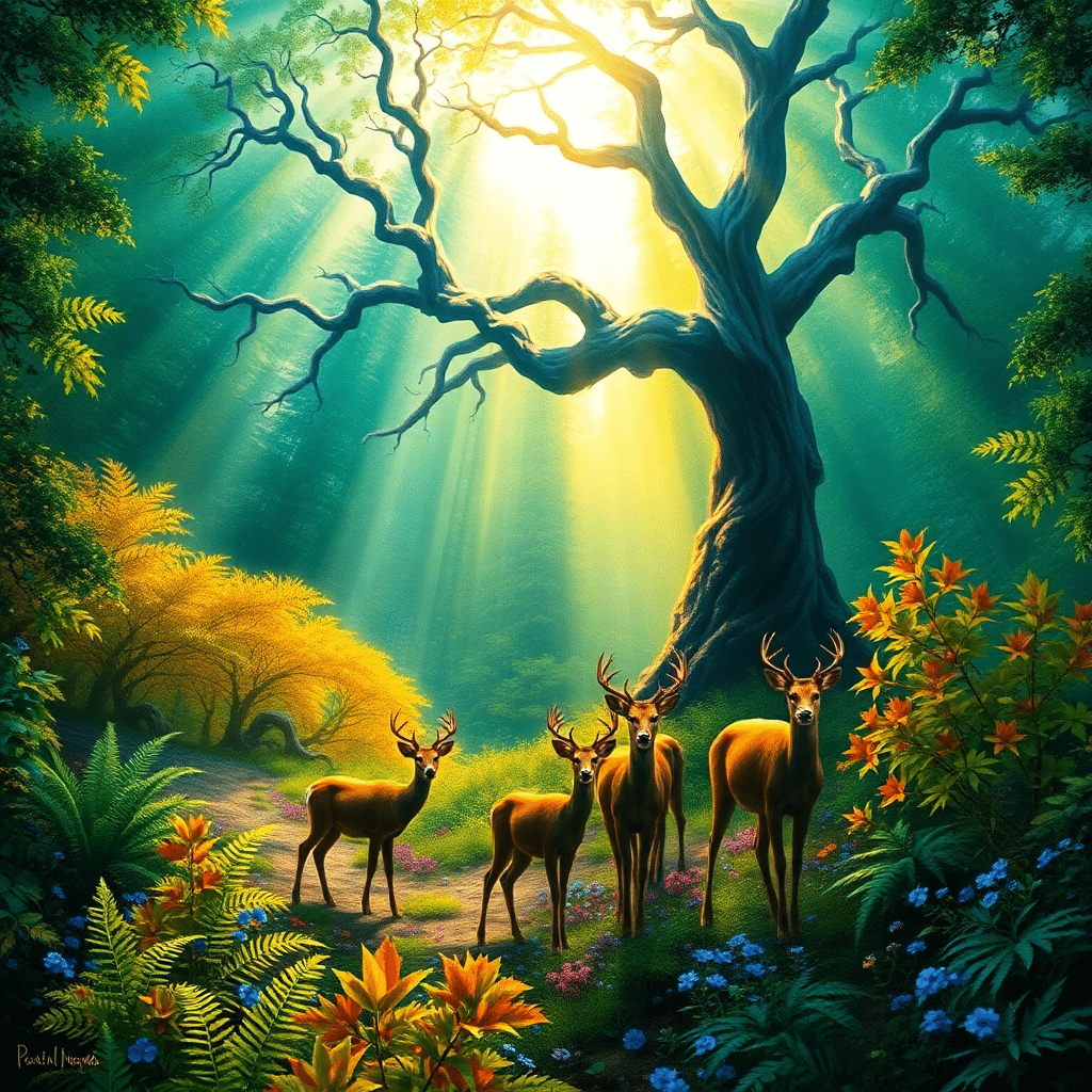 Whispers of the Ancient Forest’s Glimmering Guardians