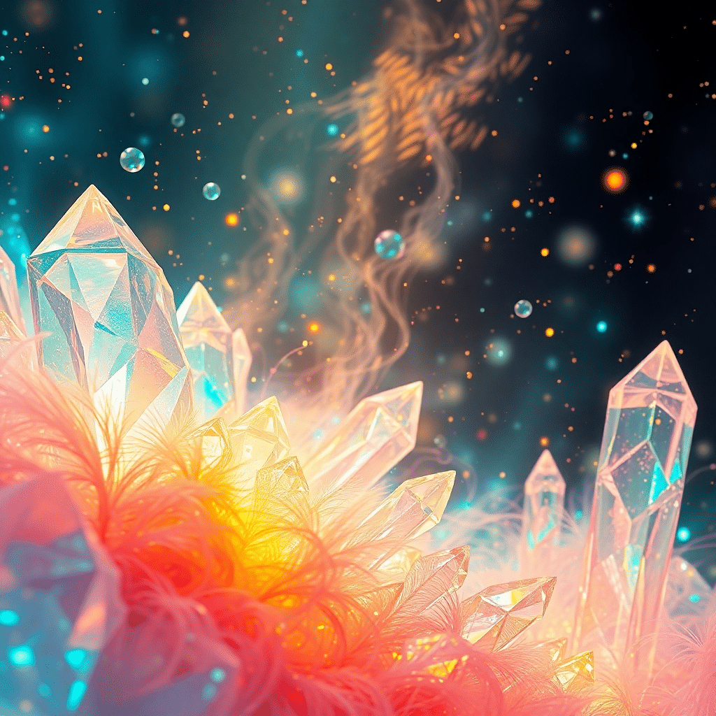 Whispers of Elyria: The Luminous Realm of Crystalborn