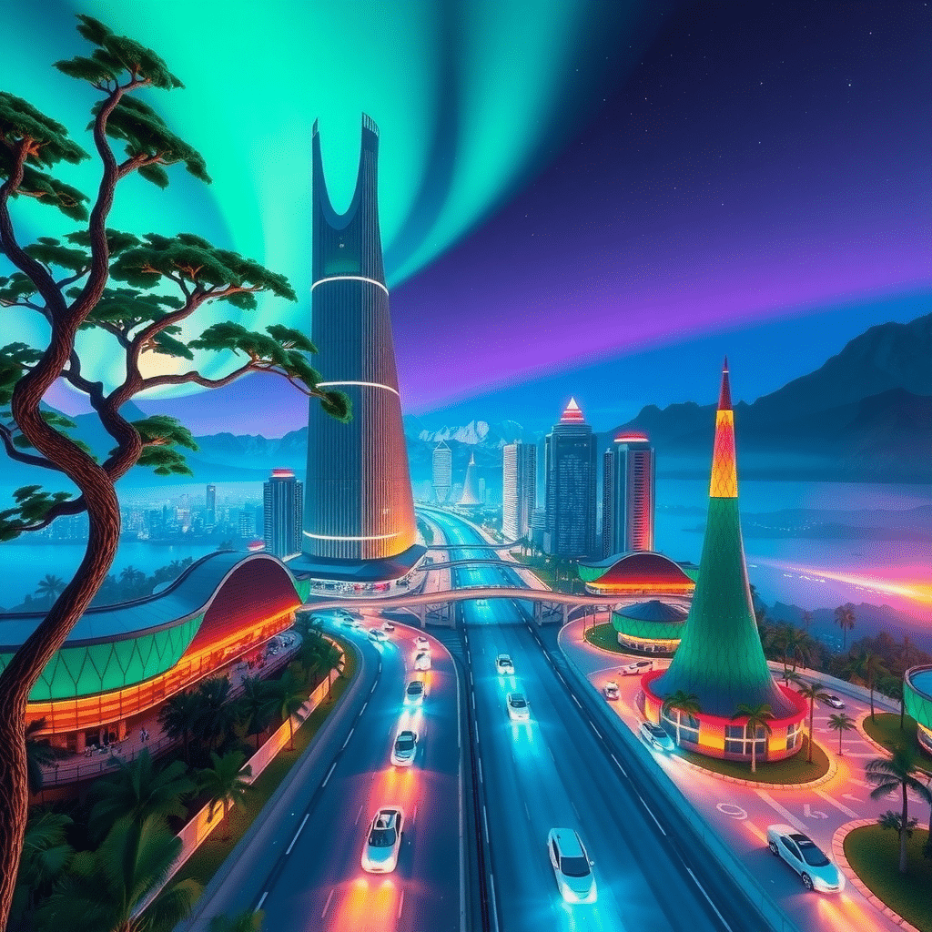 Elysium Nova: Celestial Metropolis of Wonders