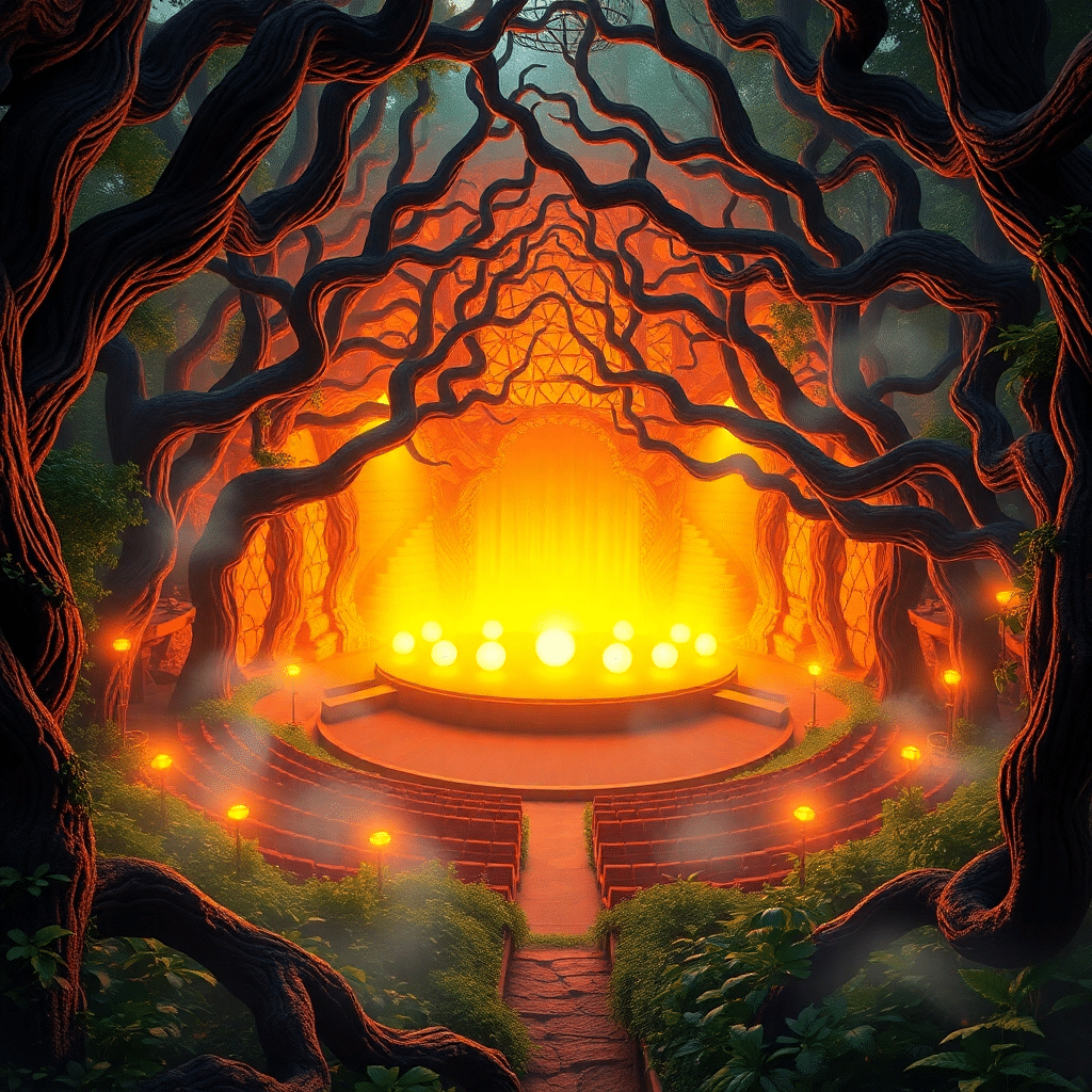 Whispering Woods Arcane Amphitheater of Ancient Secrets