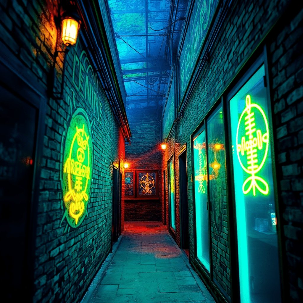 Mystic nightfall in Curia Alley

Curia