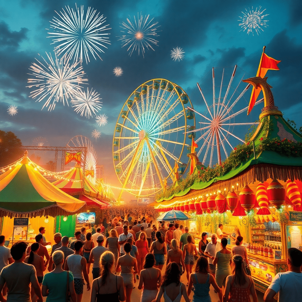 Whispers of Enchantment: A Summer Festival’s Electric Glow