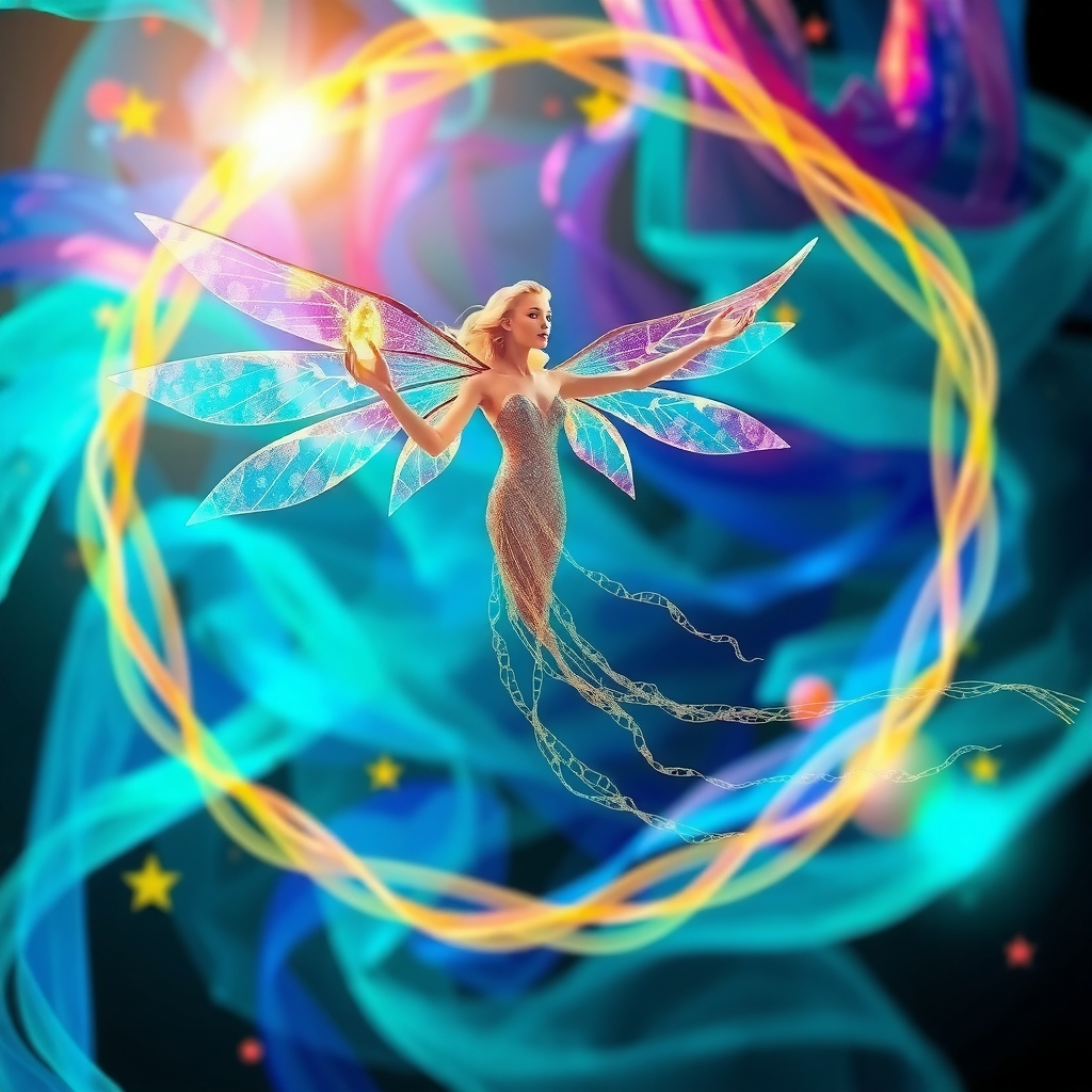 Dreamweaver Aria: Celestial Tapestry of Vibrant Essences