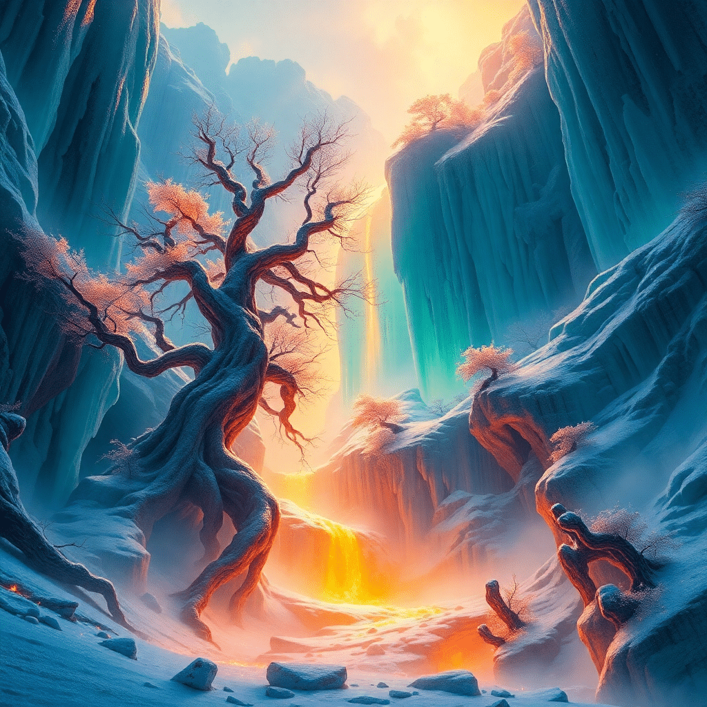 Frostfire Summit: Celestial Gateway to Ethereal Realms