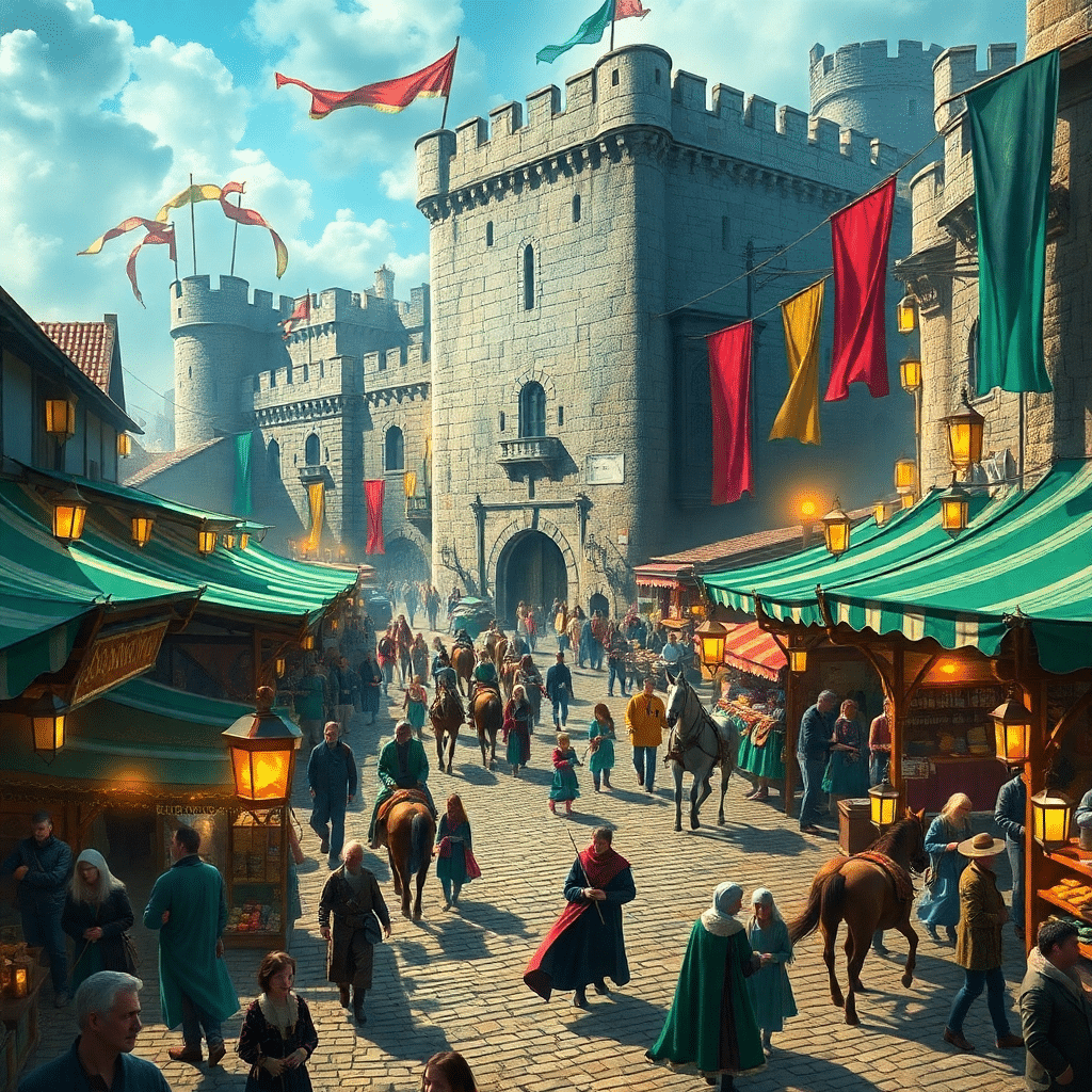Market Splendor: Whispers of the Castle Keep