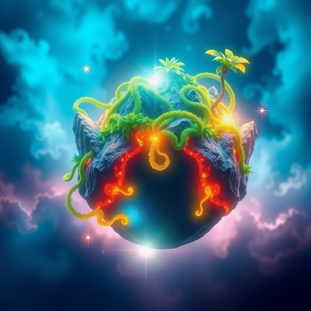 Aurora’s Oasis: Celestial Sanctuary of Iridescent Wonder