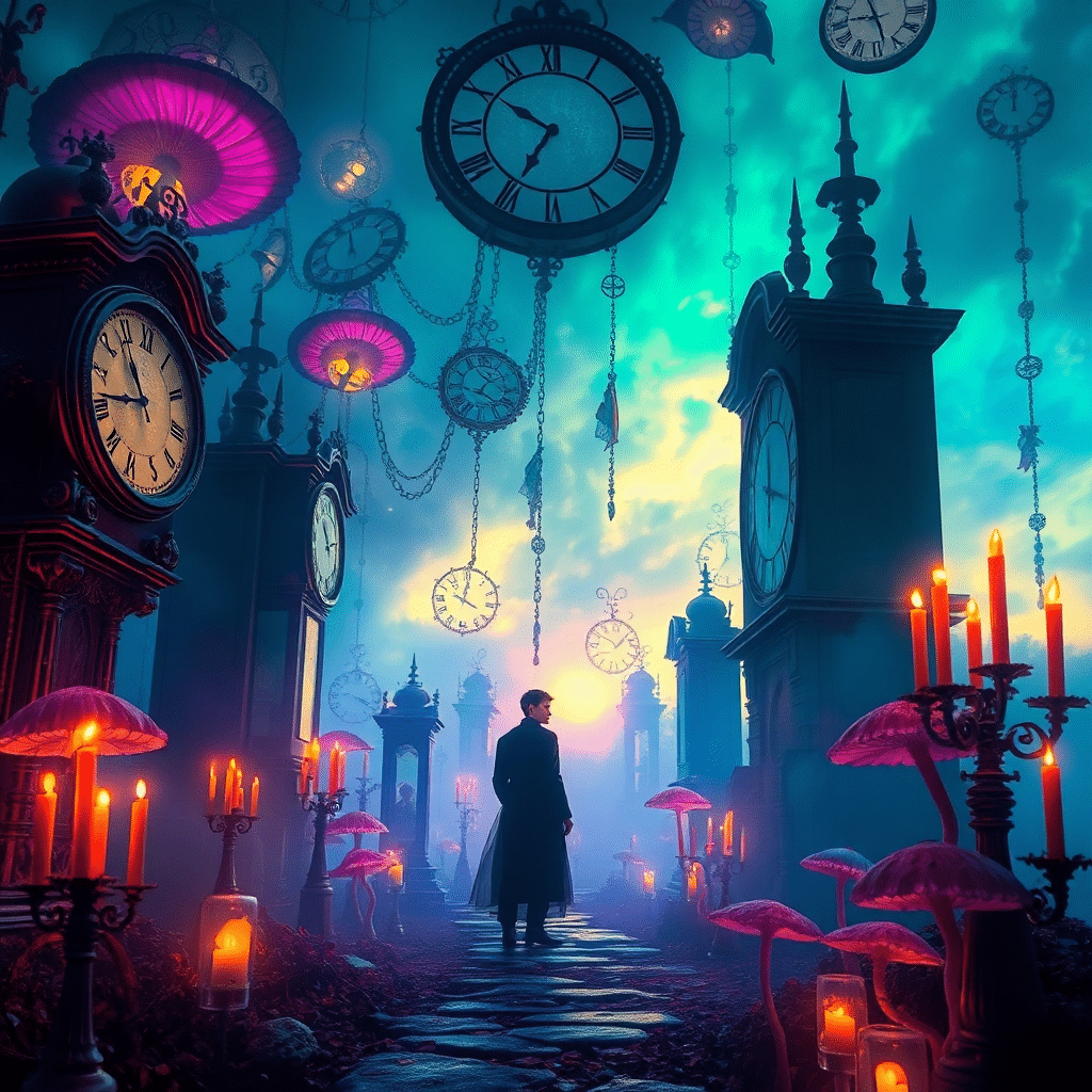 Whispers of Time in the Luminous Hour Sanctum
