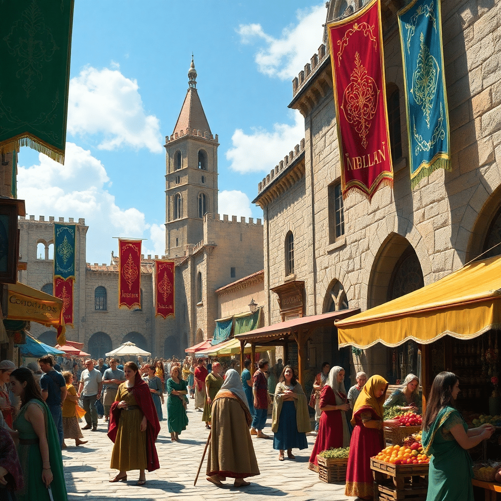 Vibrant Bazaar of Golden Sunshine Delights