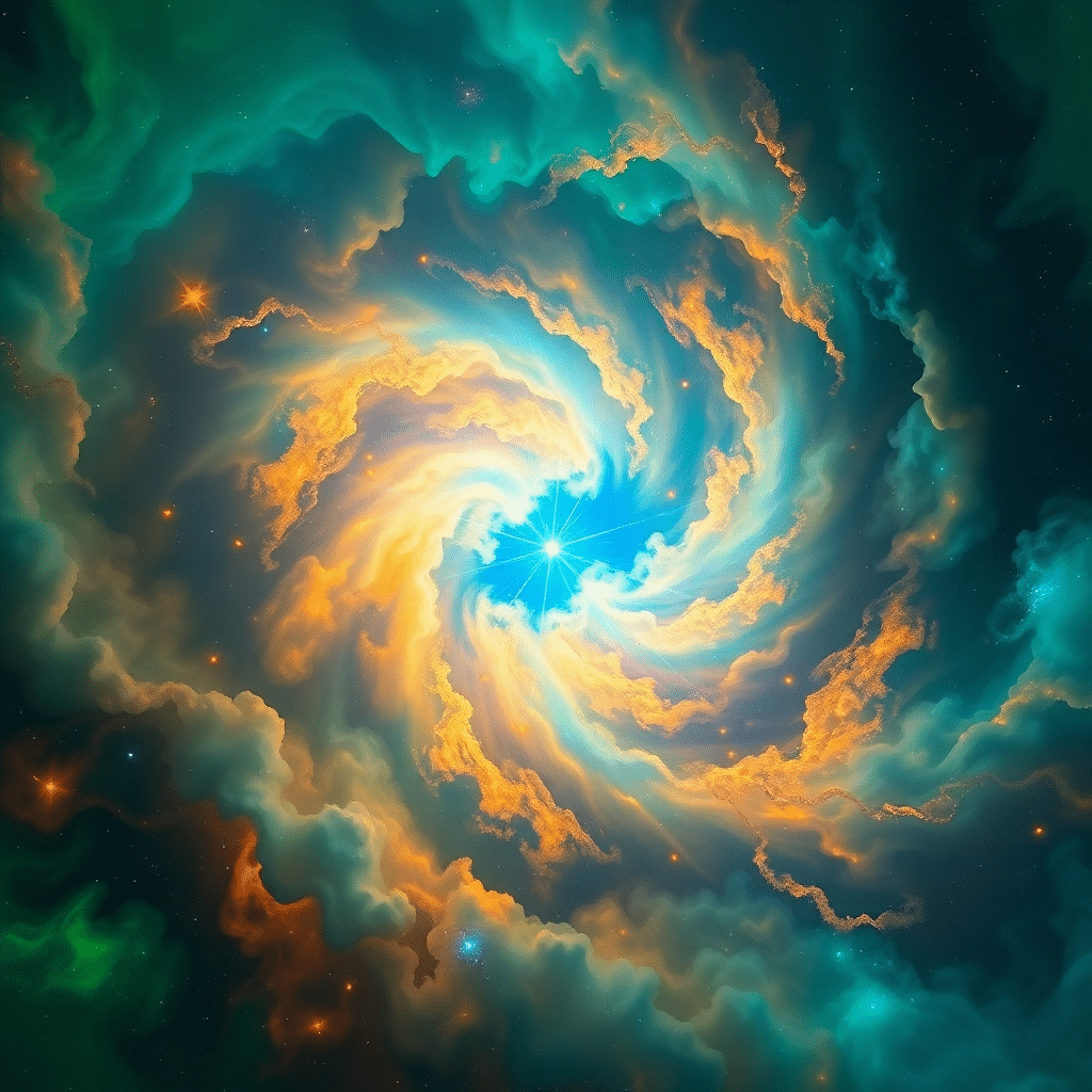 Whispers of the Cosmic Radiant Aurora Nebula