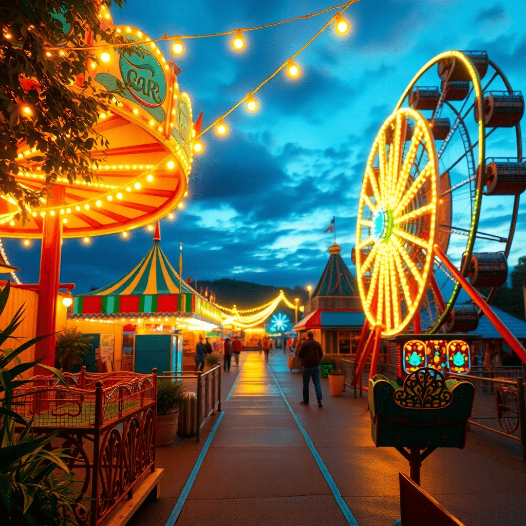 Whimsy at Twilight: Enchanted Nightfall Dreamscape