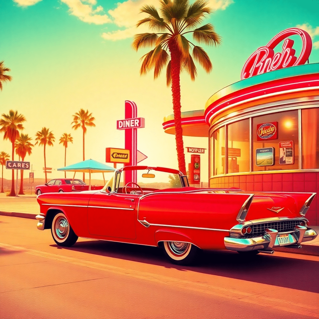 Retro Revival: Cherry’s Chrome Cruiser Summer Nights