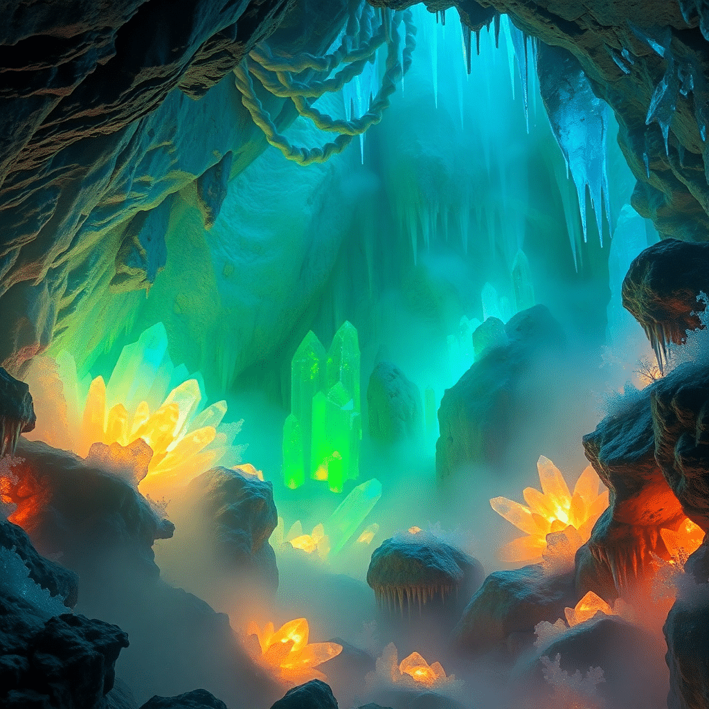 Crystal Odysseys: Shimmering Depths of Eternity