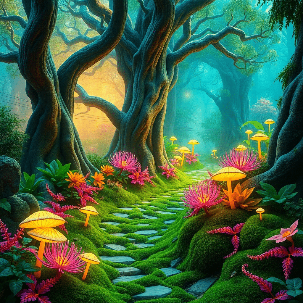 Luminous Glade of Whispers