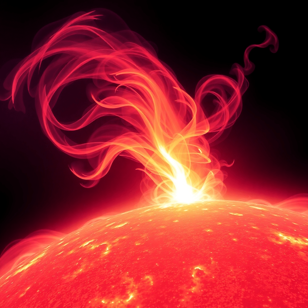 Solar blaze: Fury of the Sun’s Celestial Fury