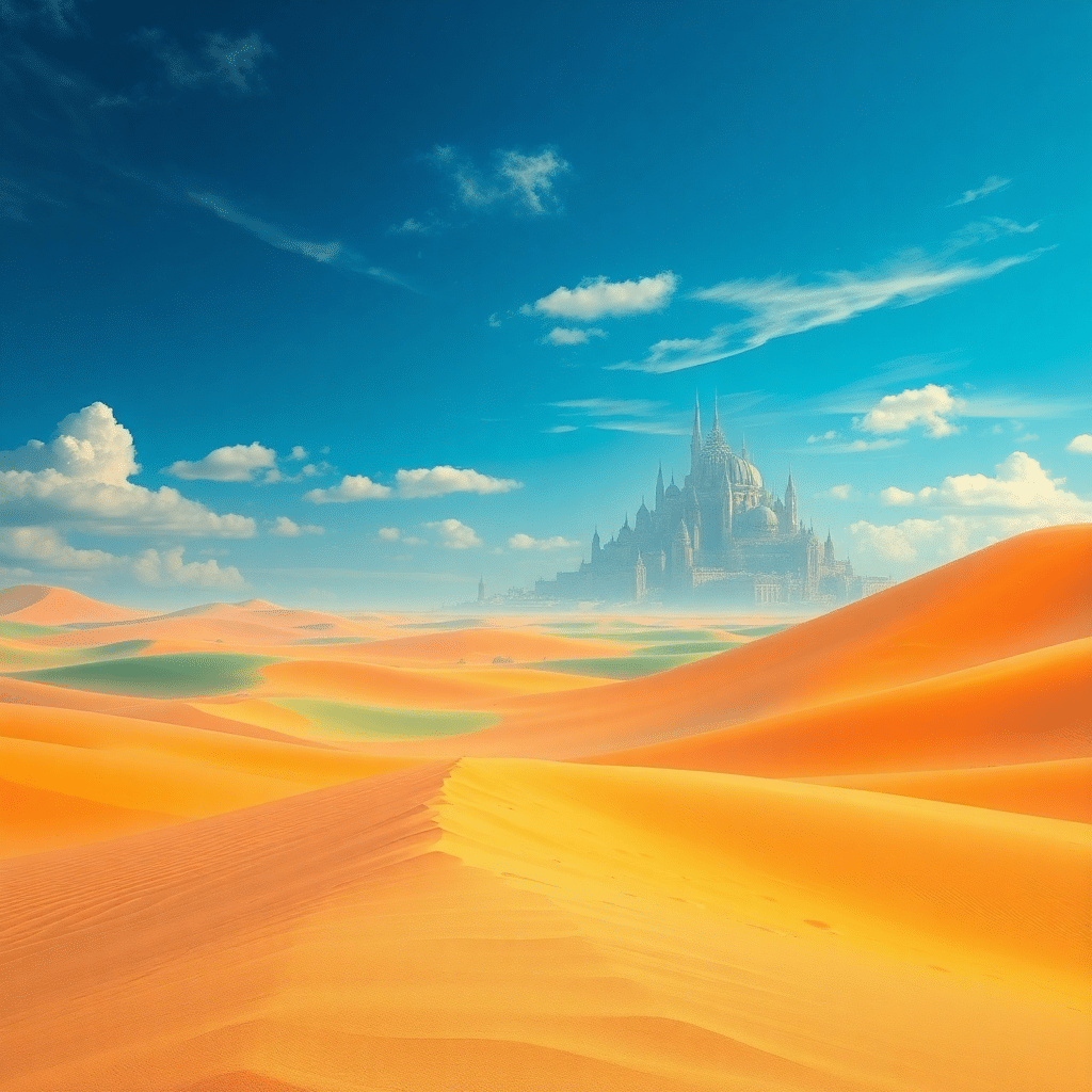 Mystical Azura: Oasis of Eternal Radiance