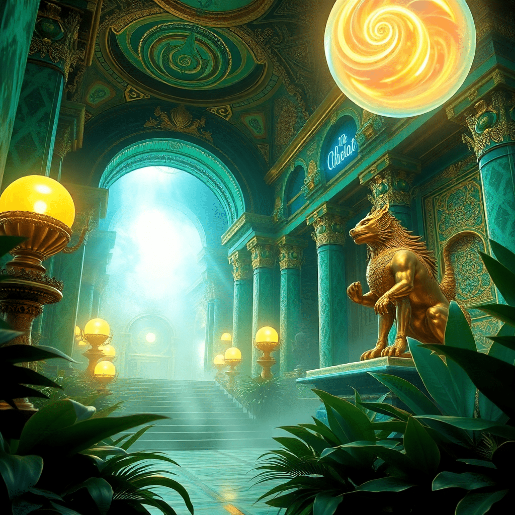 Whispers of Ancients in Luminous Temple Sanctum