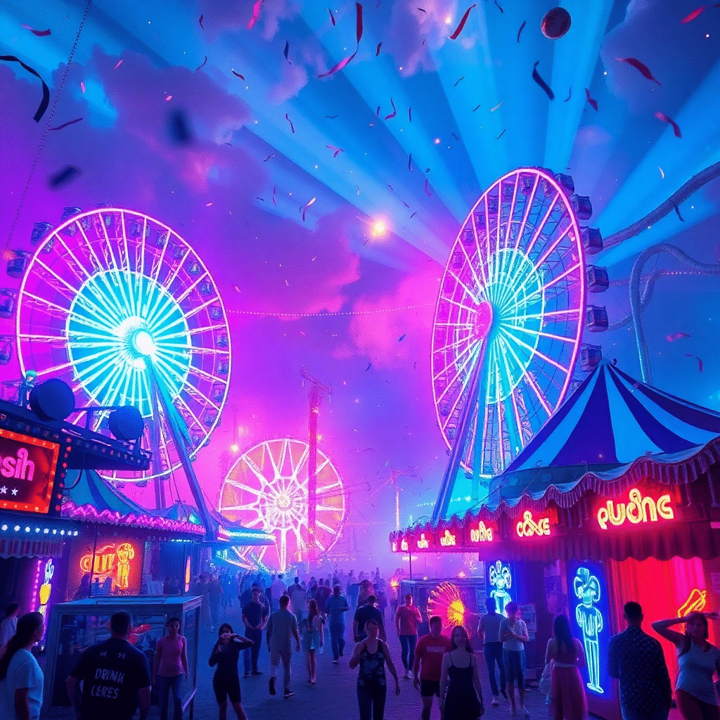 Cosmic Spectacle: Aurora Nights at Quantum Carnival