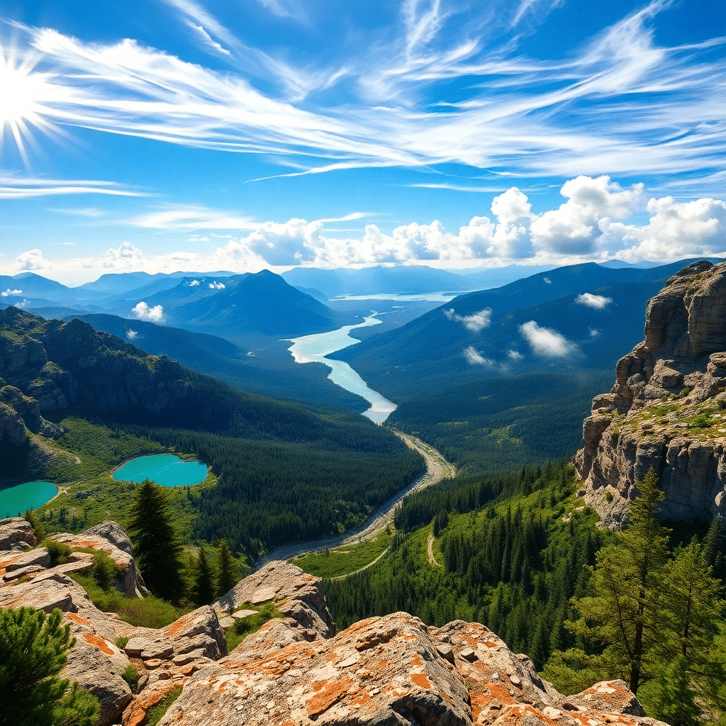 Mountain Majesty: Summit of Serenity
