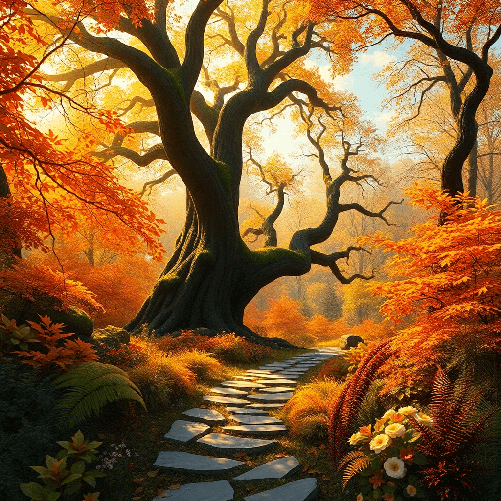 Whispers of Autumn’s Mystic Solace on Ancient Earth