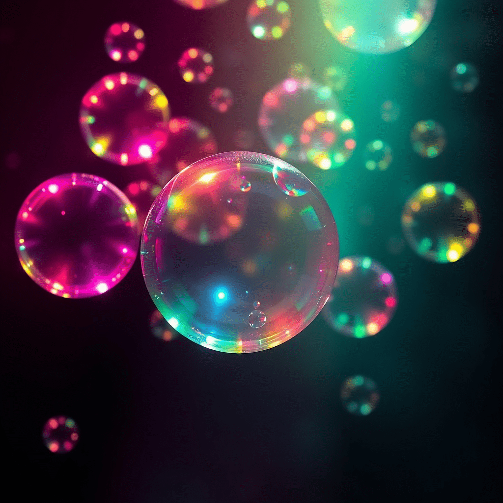 Ambient Oasis: Ethereal Orbs Amidst Luminous Shadows Forever