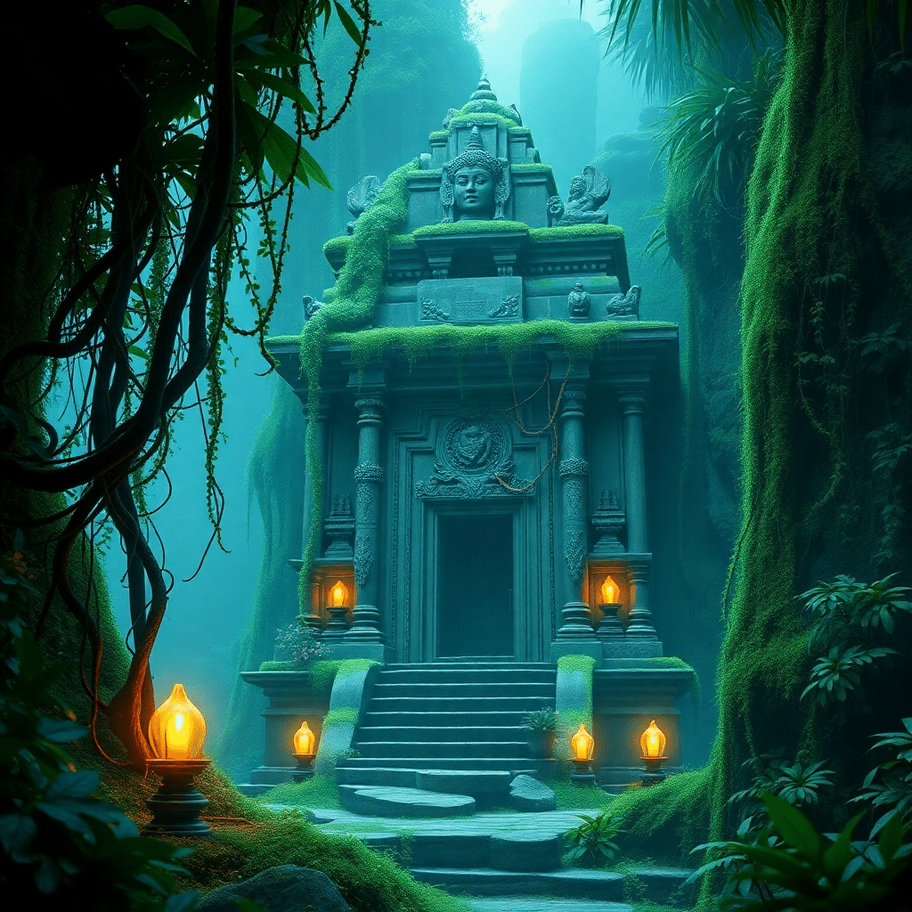 Temple of Ancient Wisdom: Forgotten Relic of the Emerald Jungle