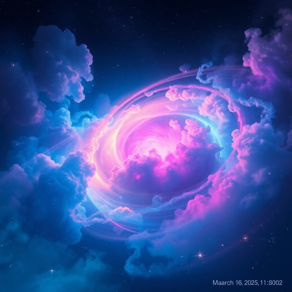 Cosmic Odyssey: Celestial Whispers in Ethereal Vortex