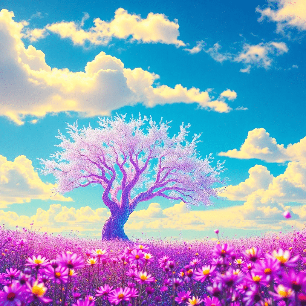 Dreamscape of Celestial Bloom: Luminaria’s Ethereal Realm